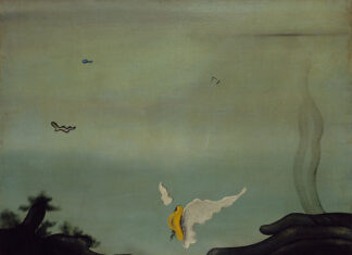 Silencios de la poesía Yves Tanguy. À quatre heures d’été, l’espoir... (A las cuatro en verano, la esperanza...), 1929. © Yves Tanguy, VEGAP, Málaga, 2020.
